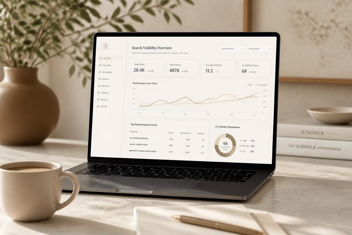 Close-up of analytics tools on a laptop